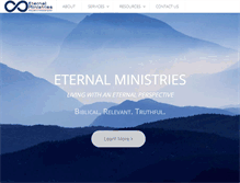 Tablet Screenshot of eternalministries.org